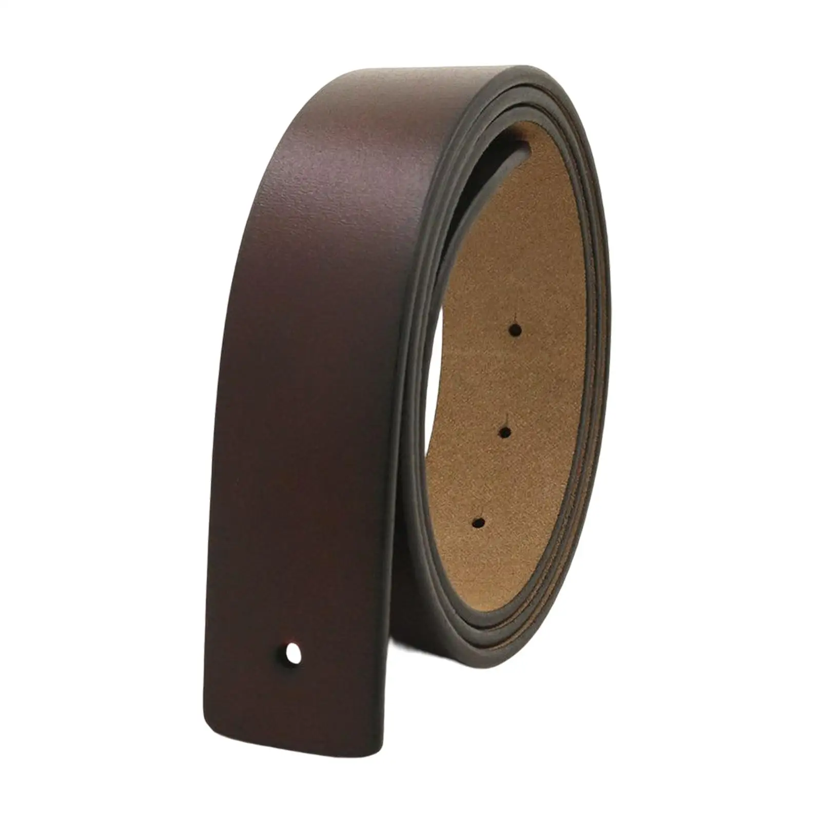 Replacement Mens Belt Strap Faux Leather Buckleless Dress Accessory for Pants Jeans Trousers