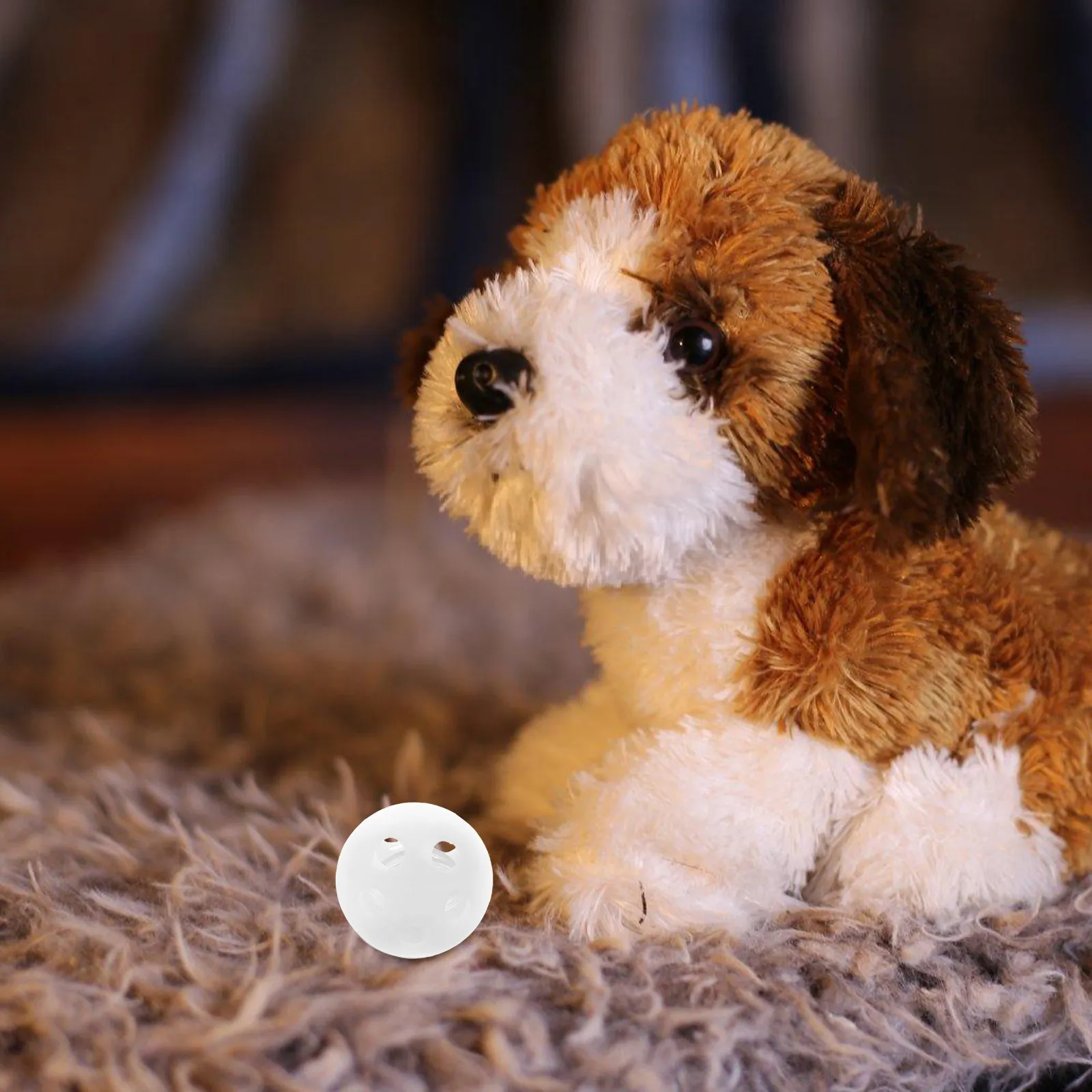 

30Pcs Plastic Shaking Rattle Balls for DIY Craft Projects Animal Puppet Noise Maker Repair Round Music Insert Replacement Parts