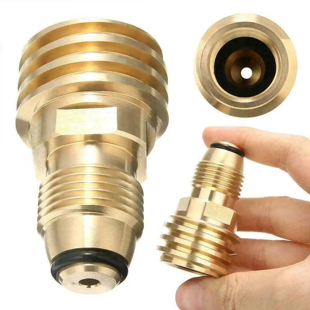 Converts Propane LP TANK POL Service Valve to QCC Outlet Brass Adapter Parts