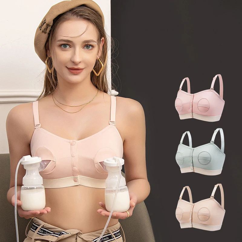 Reggiseno per tiralatte a mani libere Reggiseni per pompaggio per allattamento regolabili per biancheria intima per allattamento al seno da donna