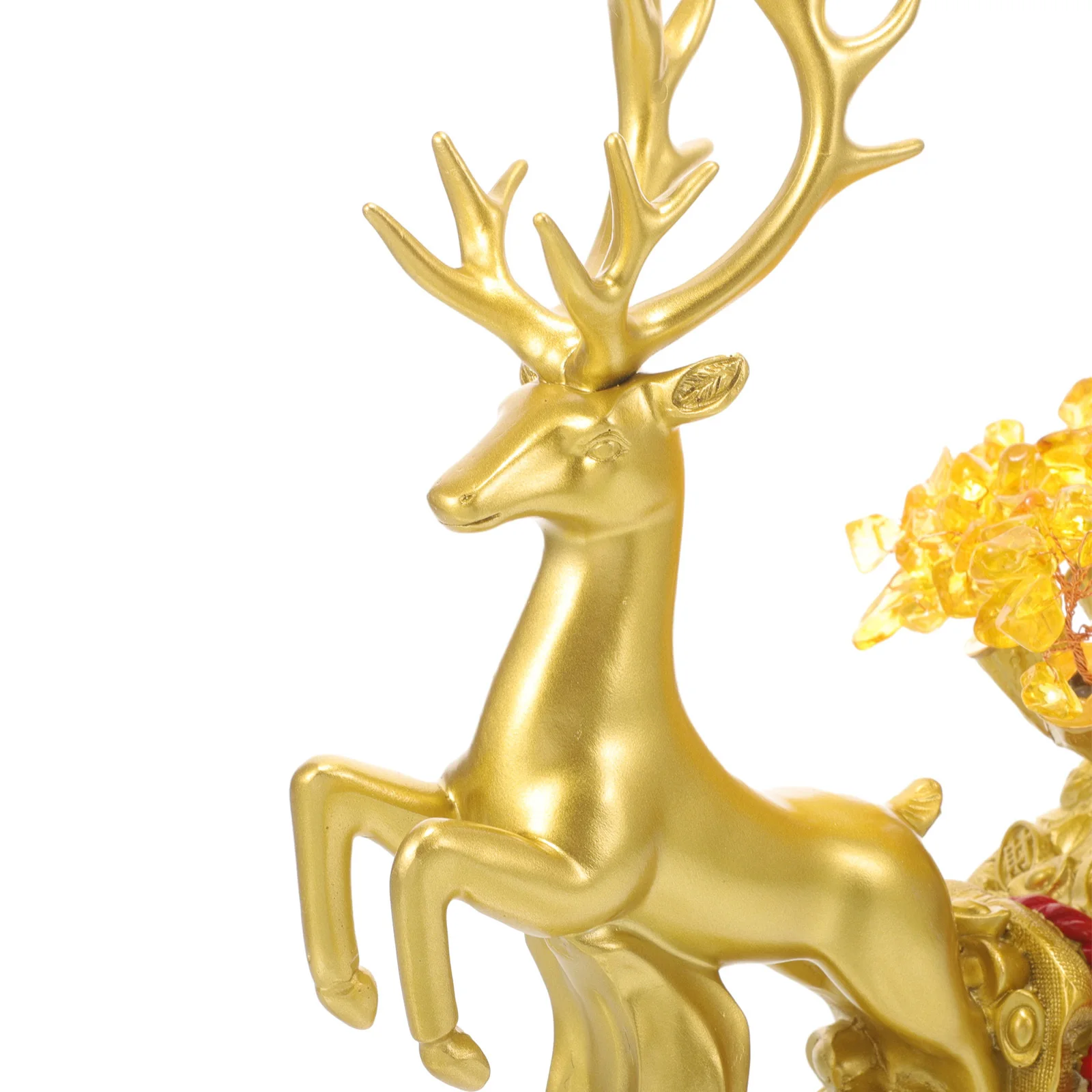 

1Pcs Resin Elk Statue Small Decorative Ornament for Home Office Desktop Thanksgiving Christmas Craft Decoration Gift