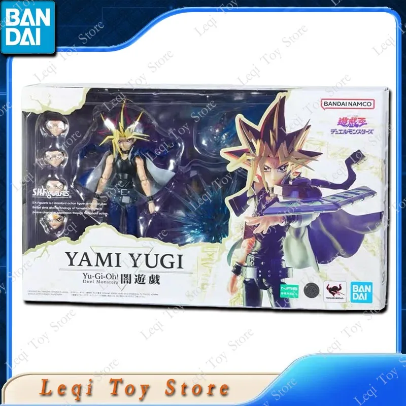 Bandai original genuíno shfiguarts shf yami yugi YU-GI-OH figuras de ação anime brinquedos meninos meninas crianças presente modelo ornamentos