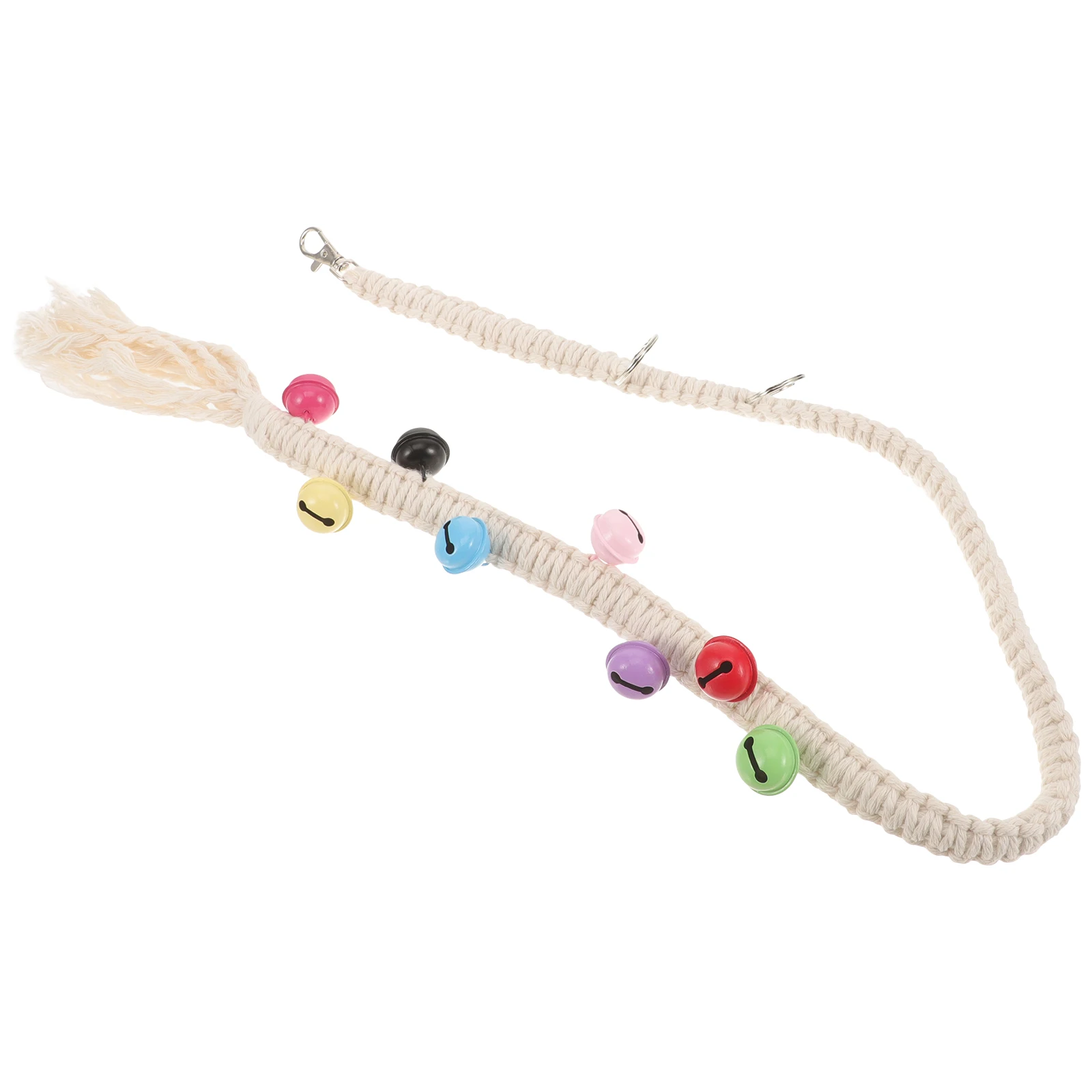 

Household Dog Door Bell Hanging Wear-Resistant Doorbell Puppy Supplies Portable Woven Rope Bell For Door Handle Indoor Use