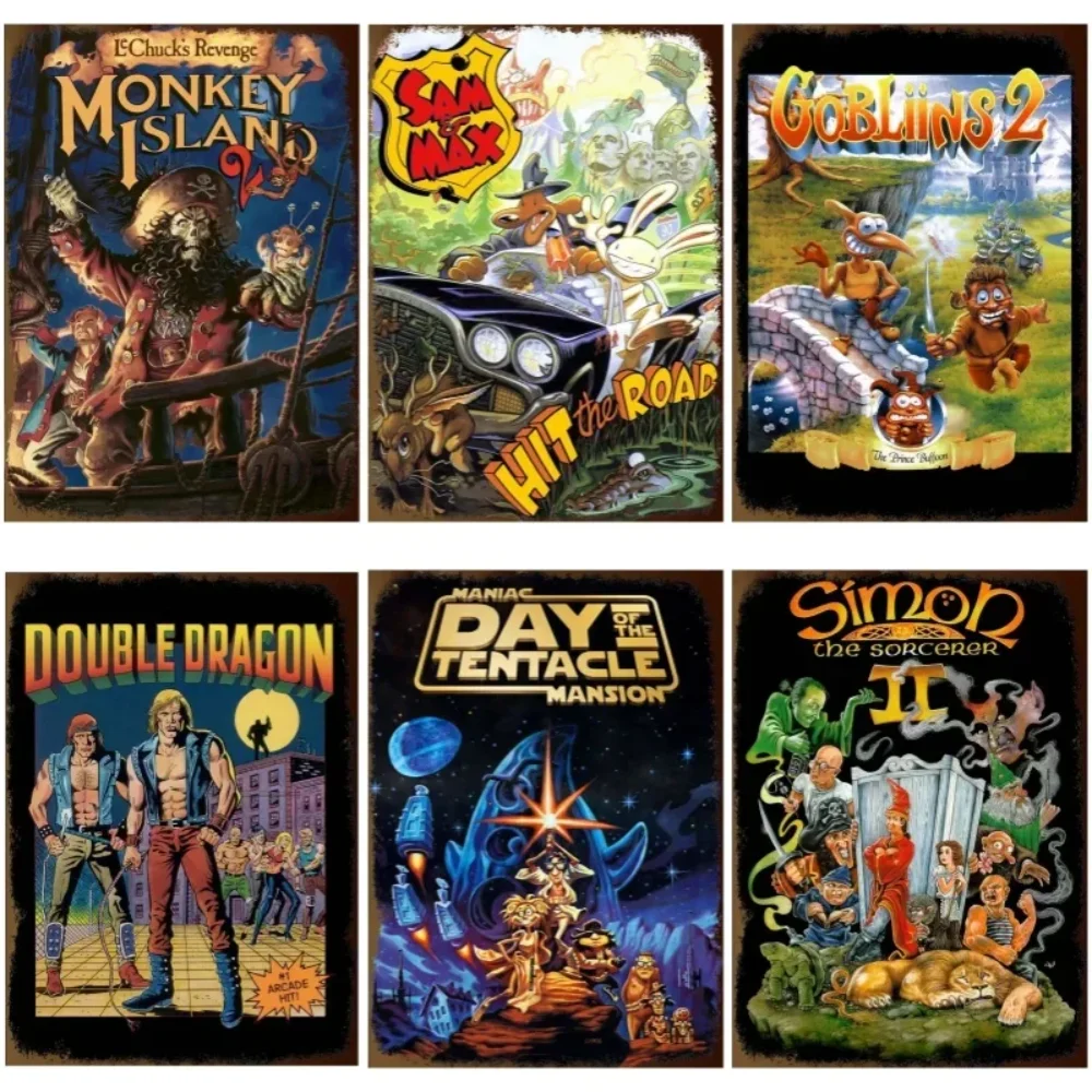 

GameVibeCrafts 80s Classic Game Metal Plate - Tin Sign Wall Art - Exclusive Decor for Playrooms & Man Cave Plaques