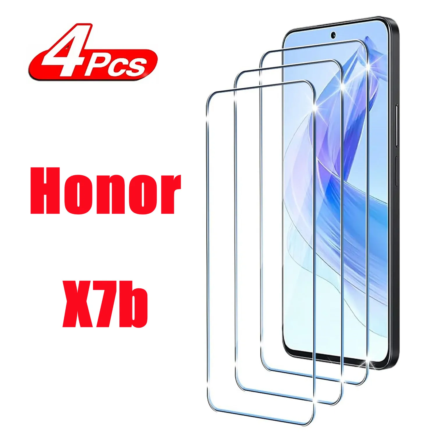 

For Huawei Honor X7b, HD Tempered Glass Film 2/4Pcs 9H 0.3 mm Screen Protector