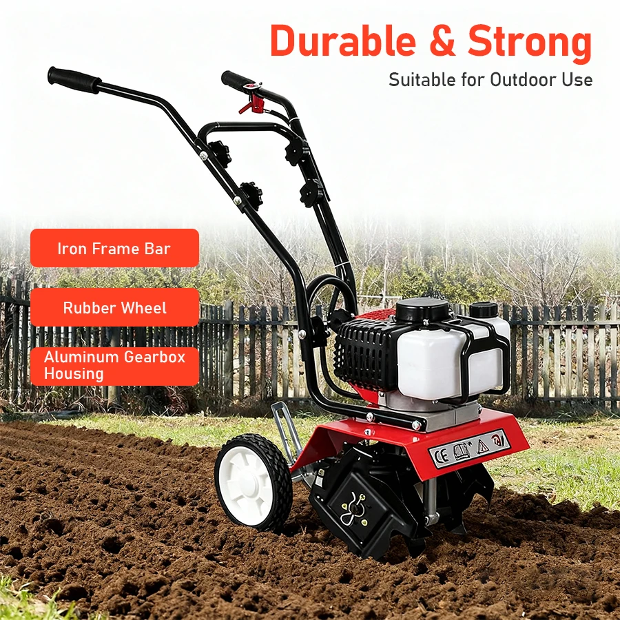 Petrol Micro Cultivator Mini Agricultural Garden Tools Multi-function Rotary Tiller Machinery Farm Tilling Equipment