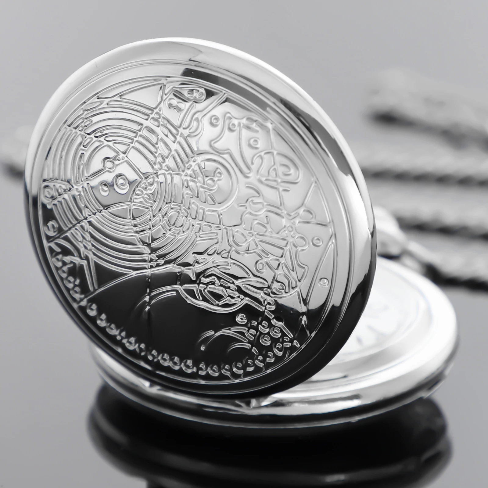 레트로 클래식 닥터 테마 쿼츠 아날로그 주머니 시계 남성 여성 풀 헌터 골동품 클래식 시계 Fob 체인 Dropshipping