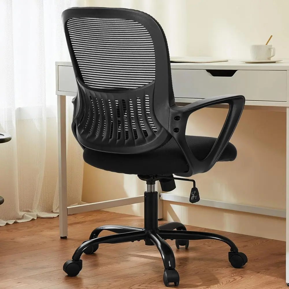 

Ergonomic -Back Mesh Home Oice Desk Chair with Wheels, Lumbar Support, and Comortable Armrests or Home, Bedroom, Study, Oice