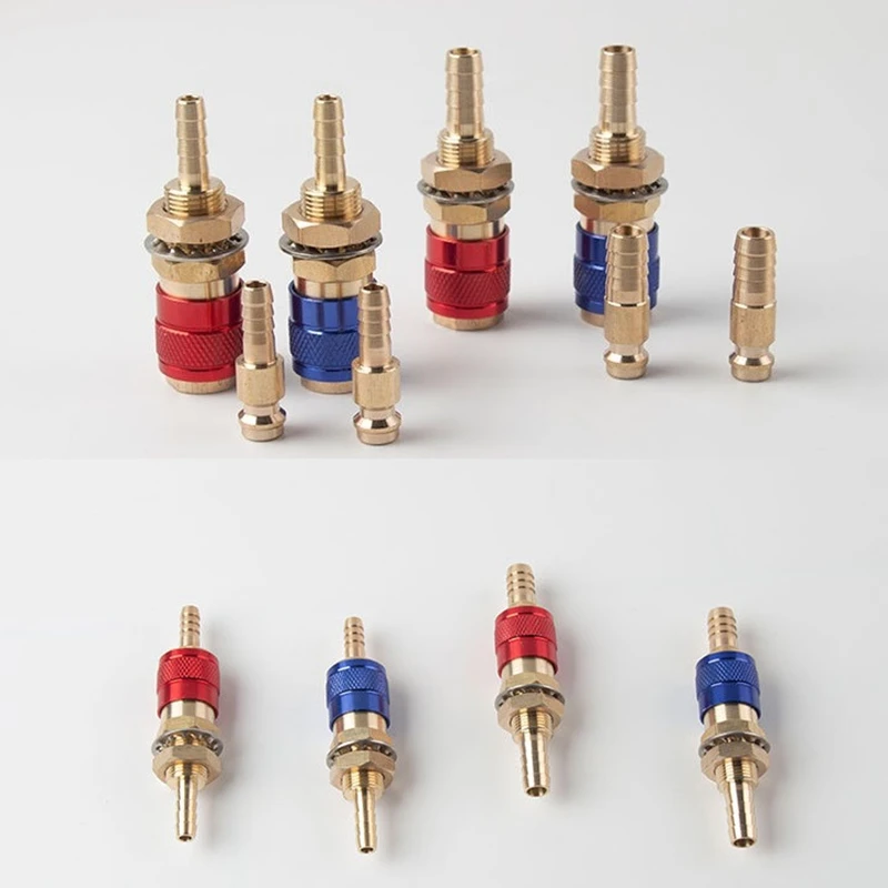 Water Cooled Gas Adapter Quick Connector Fitting For TIG Welding Torch or MIG Welding Torch Plug M6 M8 6mm/8mm