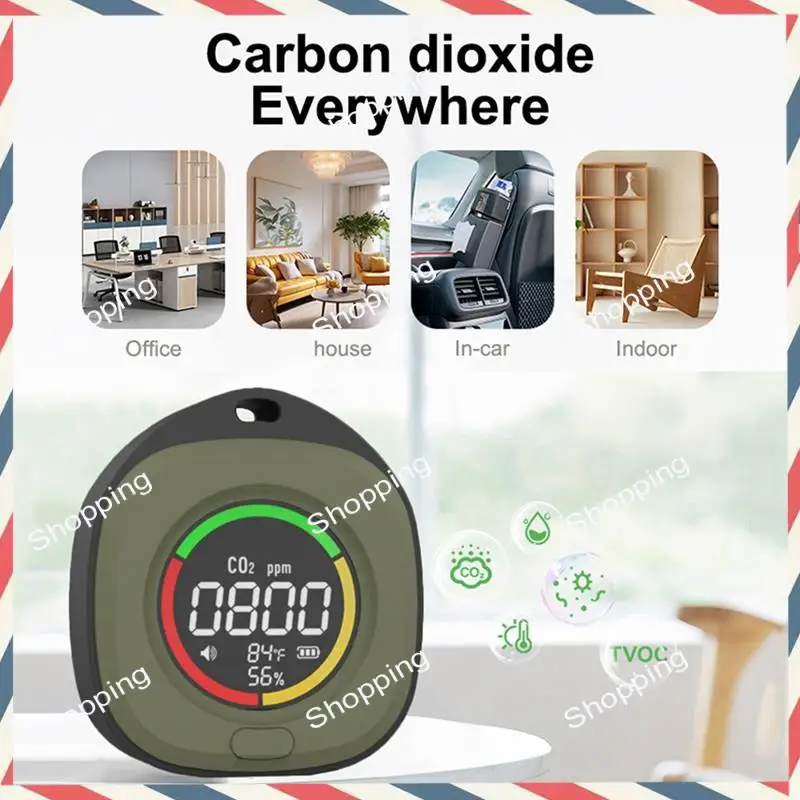 M20K K5C Mini Kooldioxide Detector CO Tester Luchtkwaliteit Draagbare Monitor LED Scherm USB Type-C Opladen Binnen