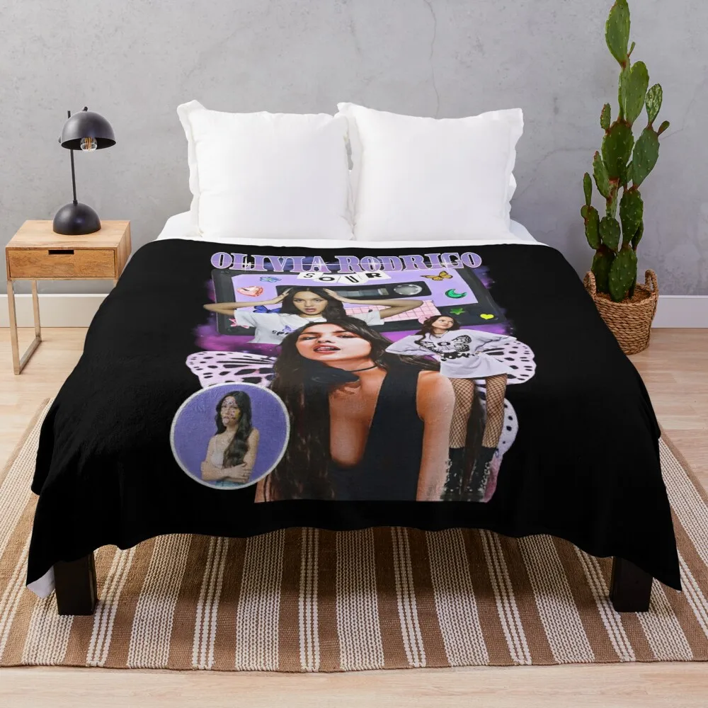 

Concert T-Shirt Olivia Throw Blanket Extra Large Throw Flannels Soft Plaid Summer Blankets