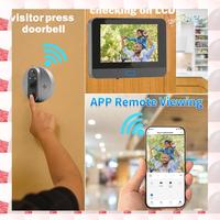 1Set Tuya Wireless Video Intercom Doorbell Camera 1080P Smart Home Digital Peephole Door Viewer Door Viewer