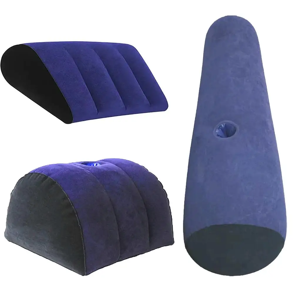 Inflatable Pillow Toys PVC Magic Cushion Relax Cushion Triangle Cylinder Wedge Sweetheart Gift Couples Gifts ﻿