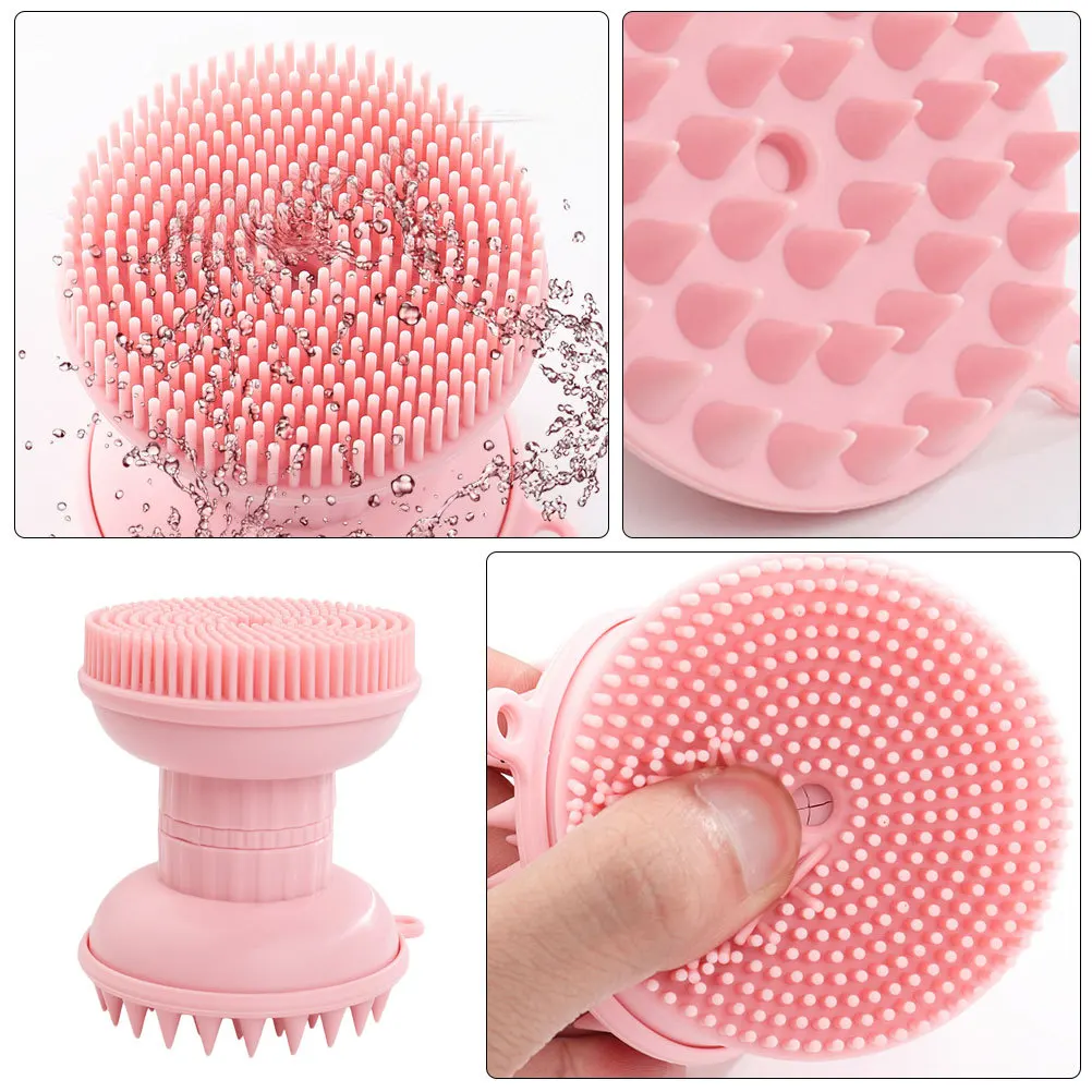 แปรงล้างหน้าซิลิโคน 1 ชิ้น แปรงขัดผิวแบบใช้มือ ขจัดสิ่งสกปรกในรูขุมขน นวดหน้า บำรุงผิว เครื่องมือทำความสะอาดผิว
