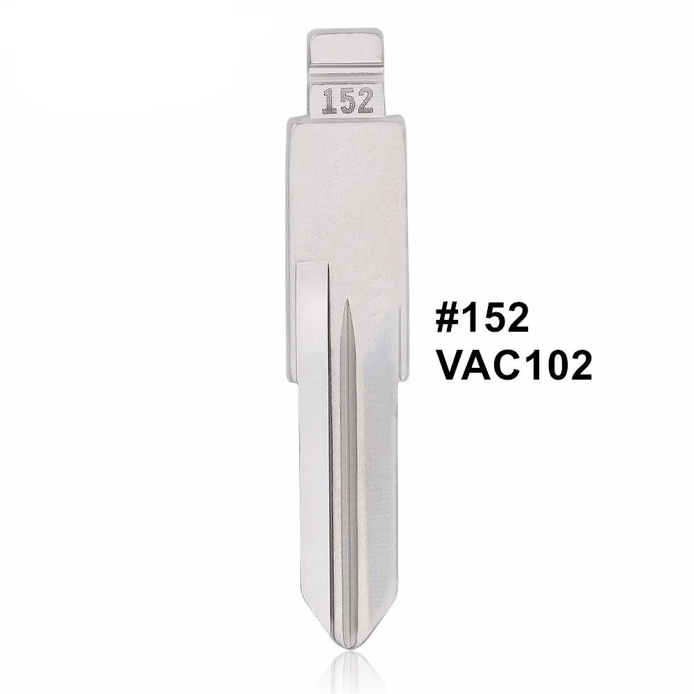 

10pcs Remote Key Blade VAC102 #152 KD VVDI Uncut Flip Blank For Renault Megan Dacia Clio Duster for JMD VVDI KEYDIY KD Remote