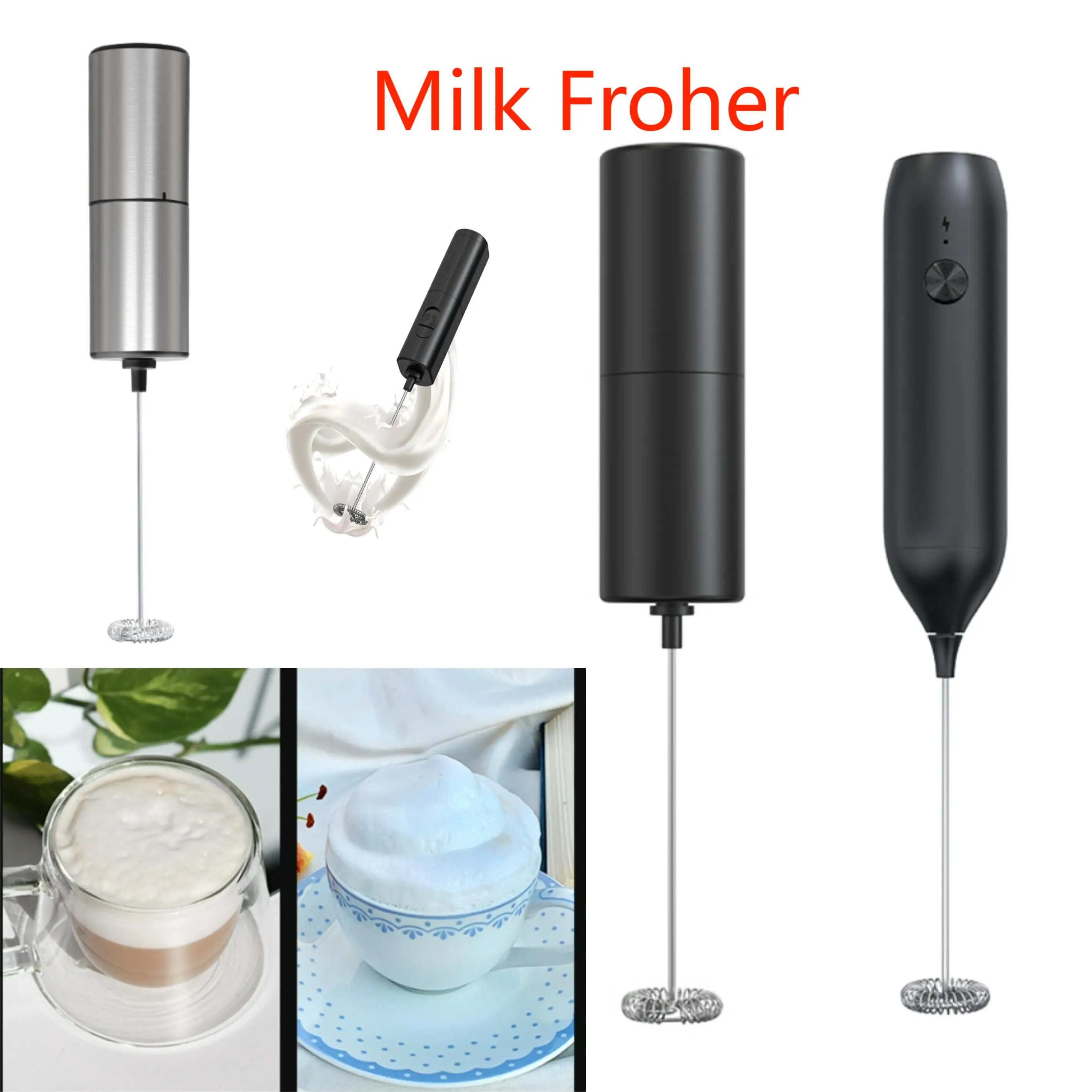 Electric Egg Beater Milk Drink Coffee Whisk Stirrer Mini Milk Frother Mixer Electric Home Kitchen Egg Beater For Kitchen Tools