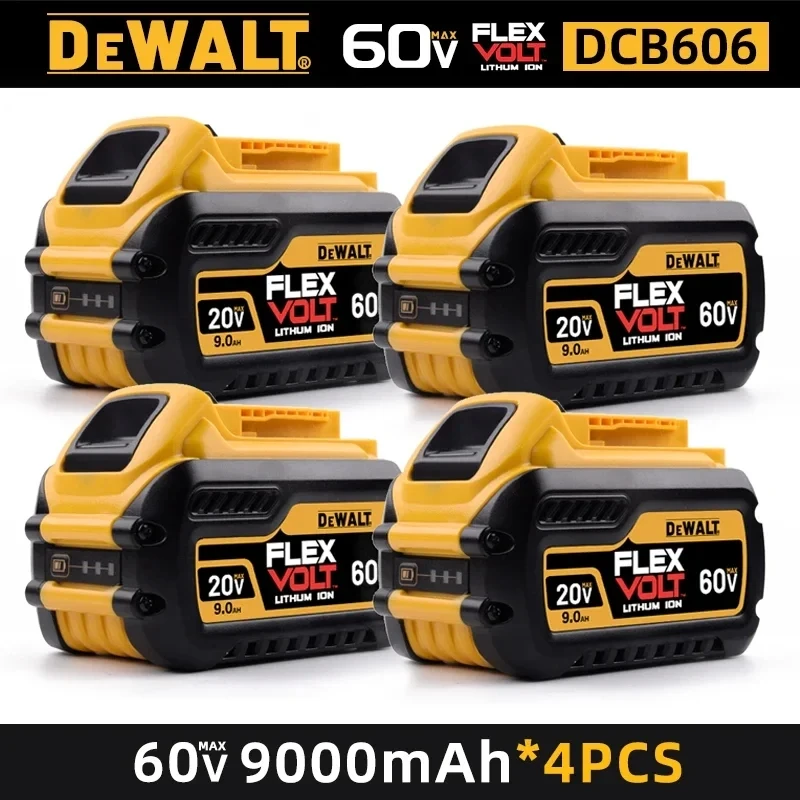 

100% Original DeWalt 20V/60V 2.0Ah-9.0Ah MAX Battery Power Tool Replacement For DCB609 DCB606 DCB181 DCD805 DCB200 Battery.