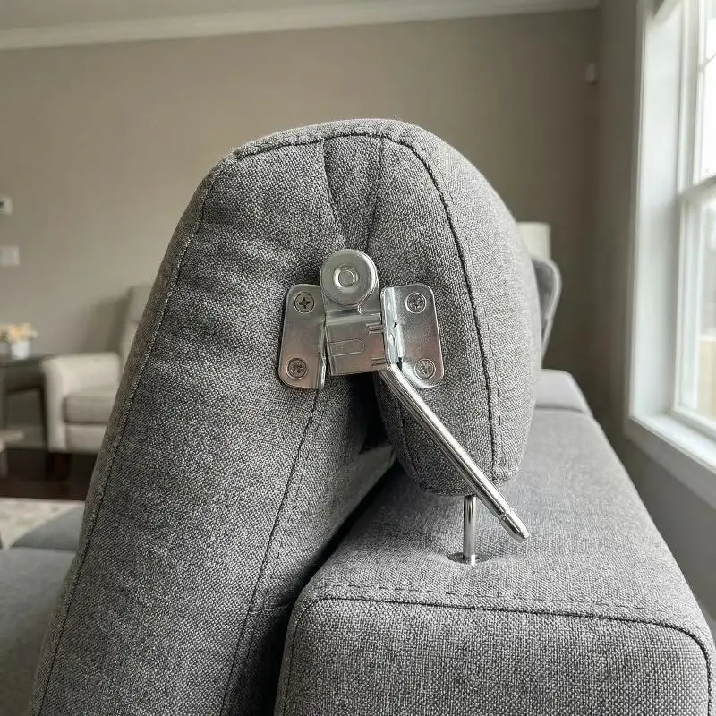 2Pcs Lazy Sofa Hardware Parts Headrest Folding 105-135mm Lift Up Hinges Height Angle Adjuster Mechanism Furniture Accessories