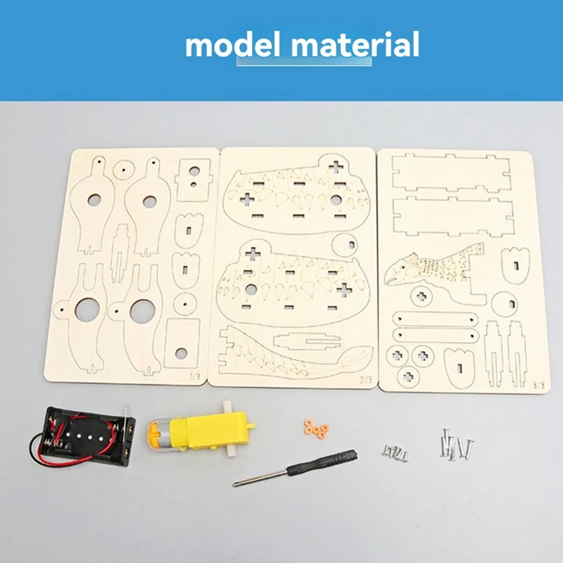 DIY Ankylosaurus dinosaurio hacer invención materiales hechos a mano montaje dinosaurio modelo rompecabezas juguetes de aprendizaje