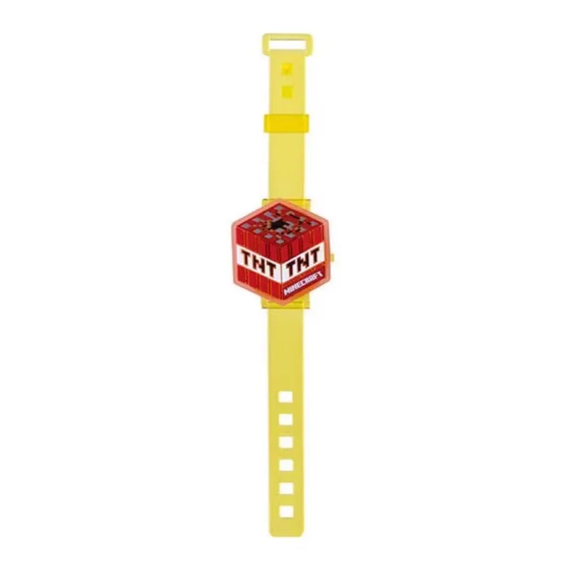 BANDAI Minecraft Creeper Steve Luminescence Bracelet Gashapon Children's Day Gifts Kawaii Figure Model Toys