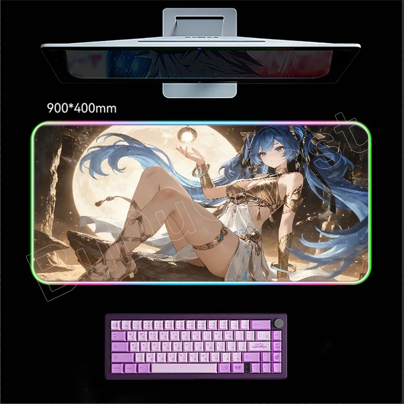 

Коврик для мыши RGB Wuthering Waves Luno Коврик для мыши Ноутбук Сексуальная игровая клавиатура Коврик ПК Аниме Девушка Геймер Шкаф Коврик для мыши XXL HD Настольный коврик