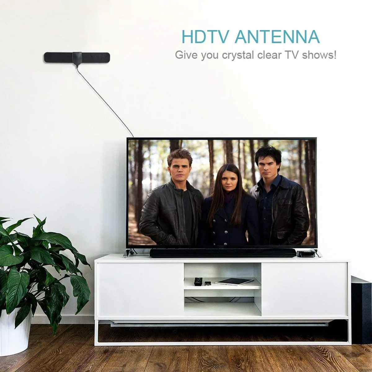 Antena de TV HD Digital portátil para casa, 4K 1080P, canais HD gratuitos, receptor de TV por satélite, DVBT, ATSC, amplificador de sinal