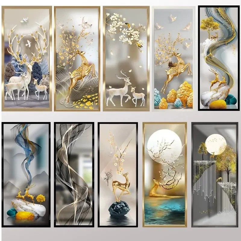 for Stained Glass Screen Dining Room Living Room Entry Bathroom Washbasin Half Wall Entrance Art Changhong Glass Partition