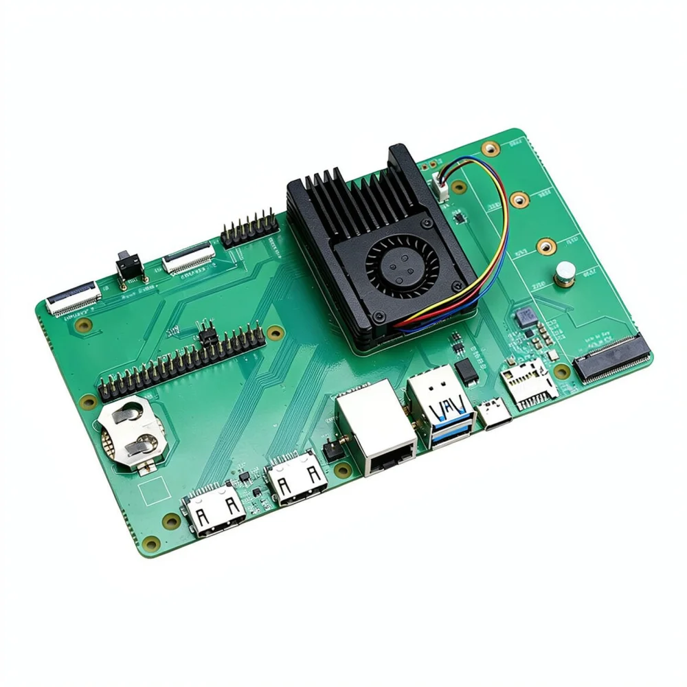 Cooling System For Raspberry Pi CM5 With PWM Fan Thermal Solution Compatible With For IO Board Hardware Protection