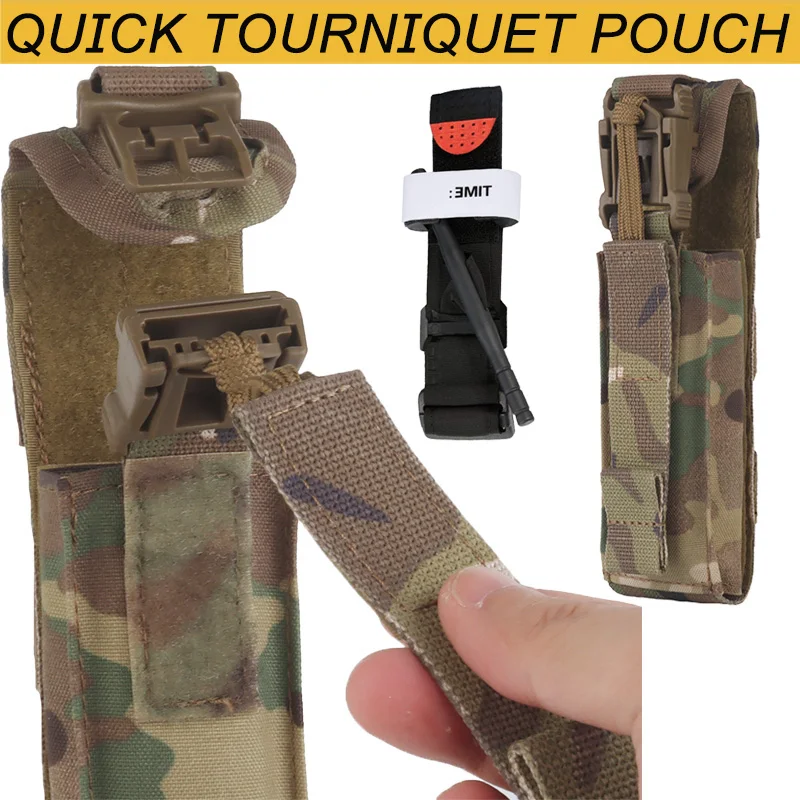 Tactical Outdoor Quick tourniquet pouch MOLLE Safety Emergency Medical Kit Pouch Hunting Apparel Accessories