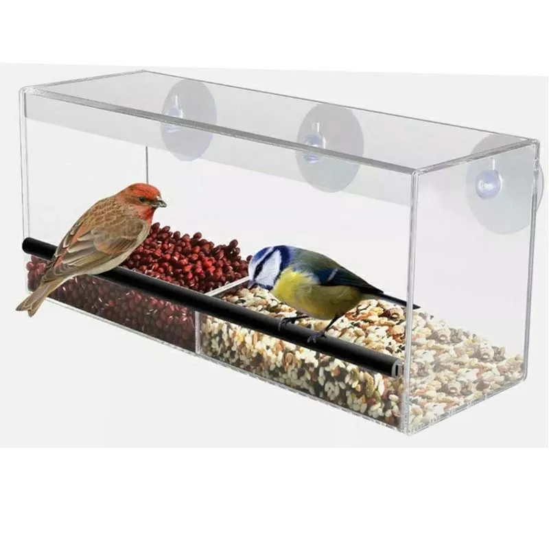 

New External Observation Feeder Birds Window Observation Plastic Bird Feeders