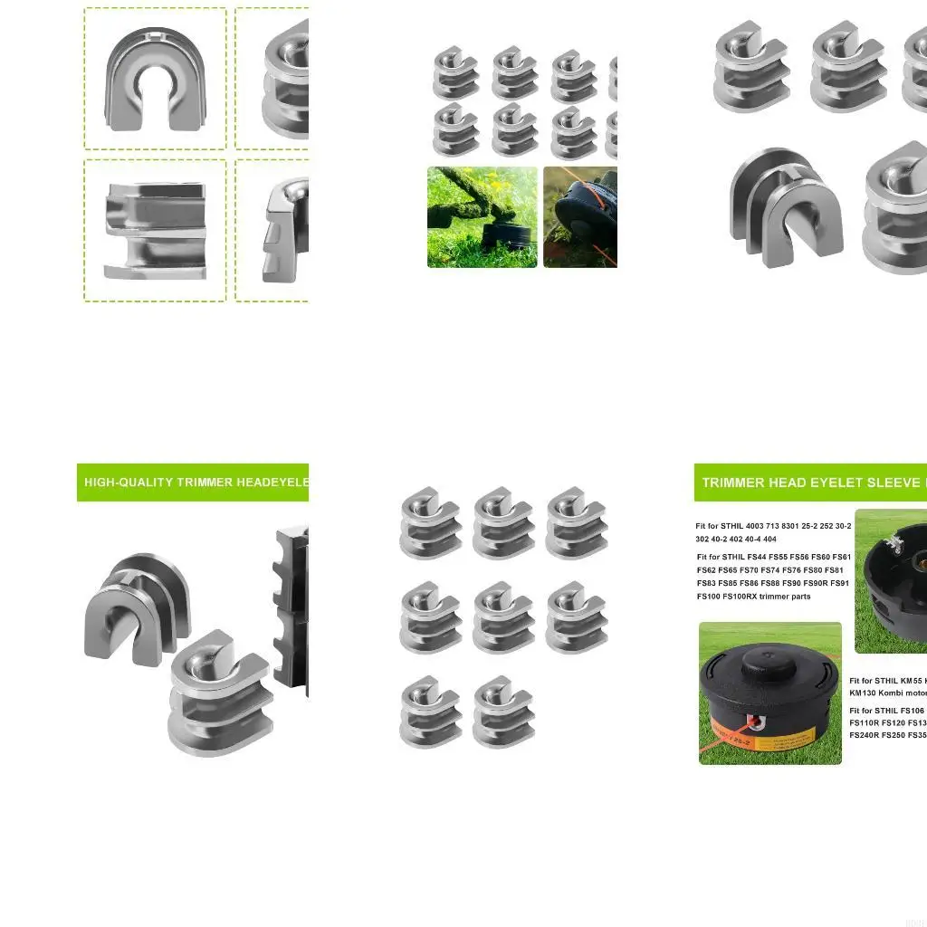 Pack Of 10 Precisions Engineered Trimmer Grommets For Hassle Frees Setups & Use B03E