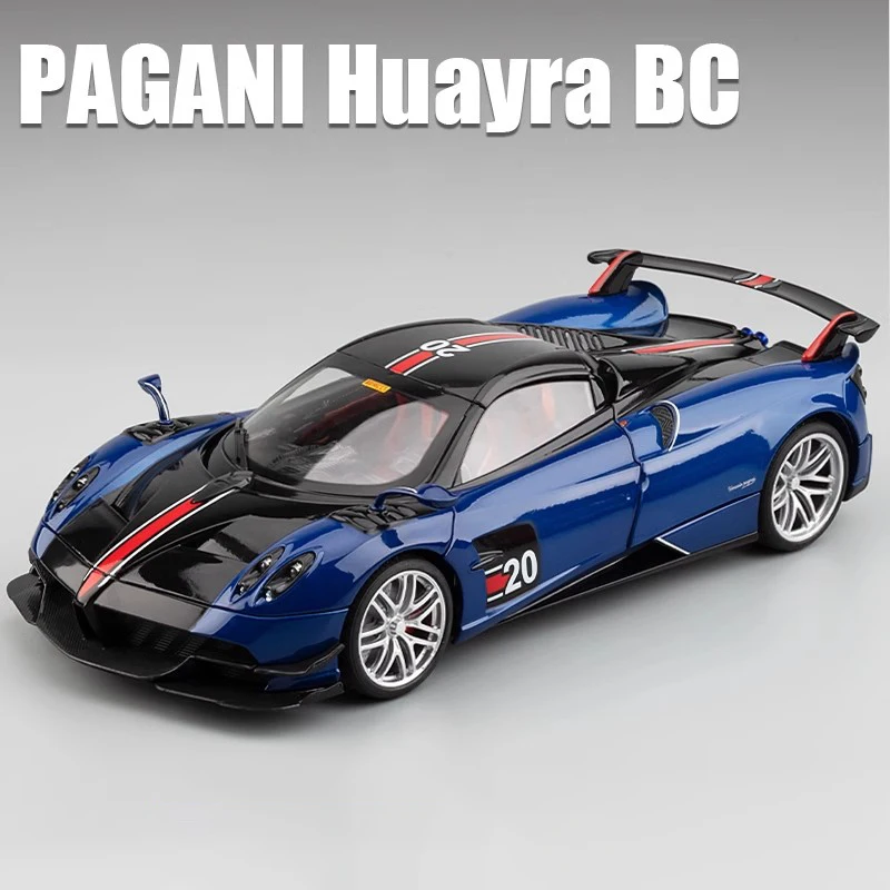 1:18 Pagani Huayra BC Supercar Alloy Model Car Toy Diecasts Metal Casting Sound and Light Car Toys For Children Vehicle