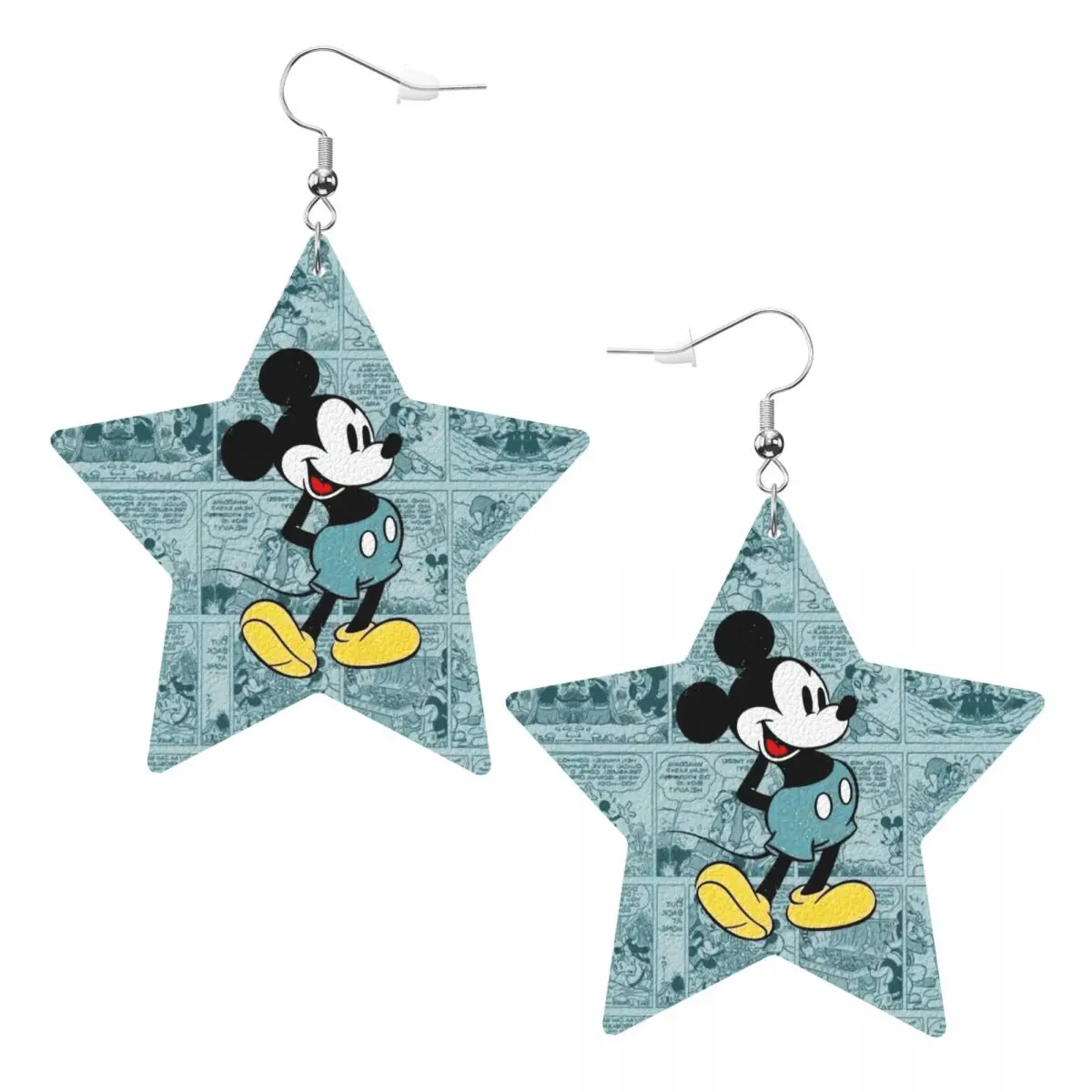 

Серьги-подвески с Микки Маусом, кожаные серьги для женщин, модные, в стиле аниме, на День святого Валентина