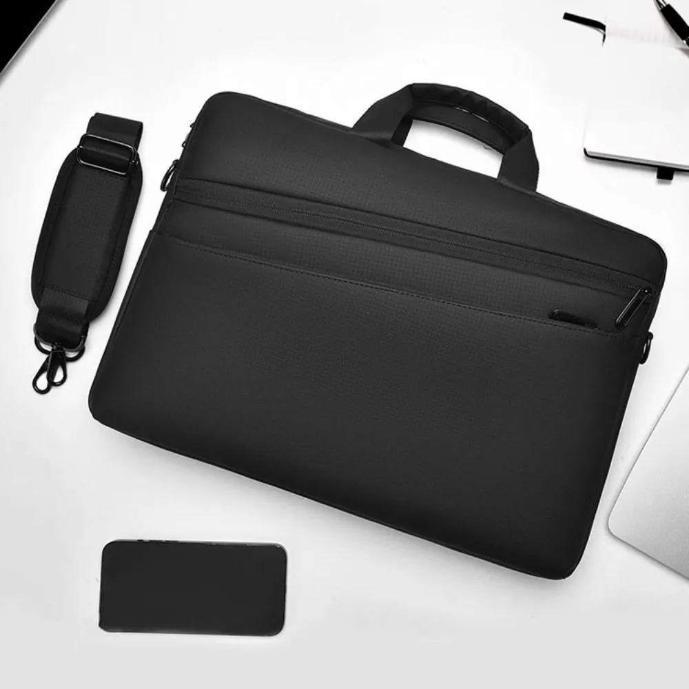 15.6inch Business Laptop Bag Shoulder Strap Briefcase Portable Laptop Bags Simple with Handle Laptop Shoulder Bag