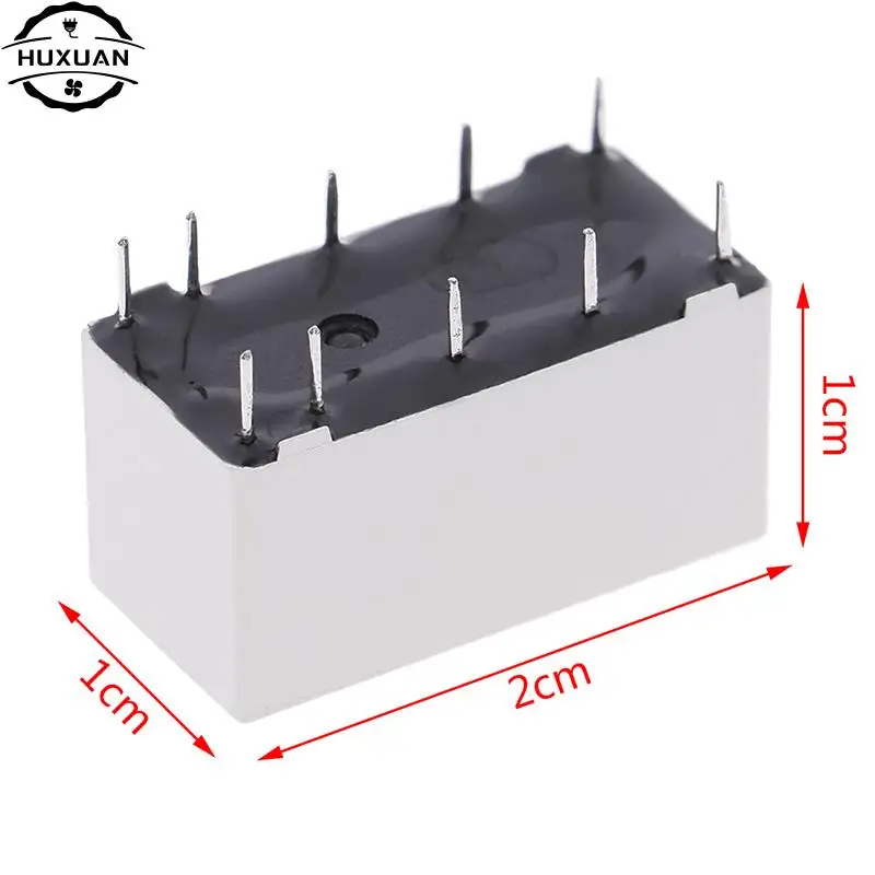 5V Coil Bistable Latching Relay DPDT 30VDC 2A 1A 125VAC HFD2/005-S-L2-D Realy
