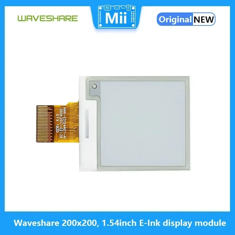 Waveshare Raspberry Pi 1.54 inch 200x200 E-Ink Display Module for Raspberry Pi/Jetson Nano/Arduino/STM32