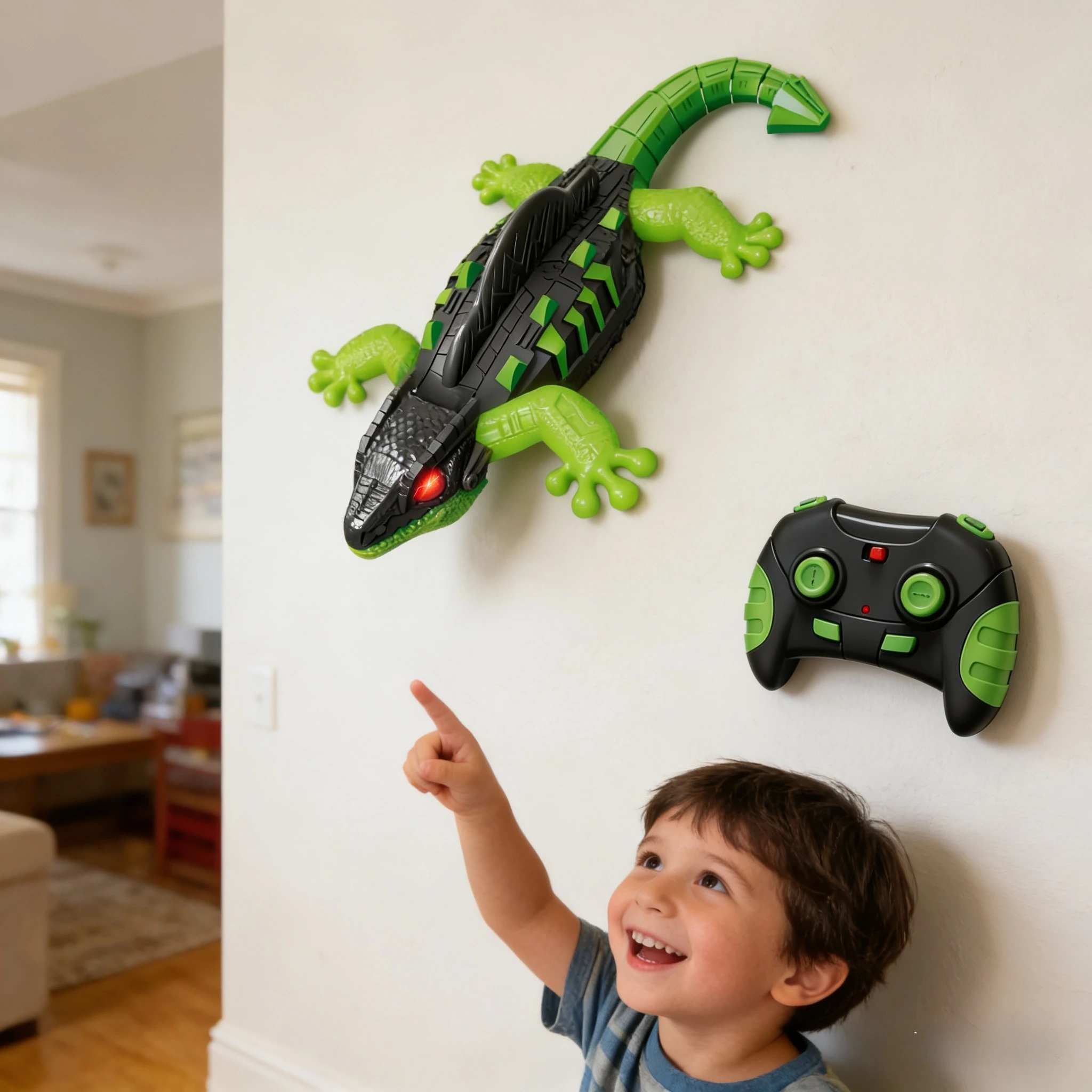 

Remote Control Lizard Toy Realistic Climbing Crawler Remote Control Animals Toy With Light For Christmas Stocking Stuffer Kids