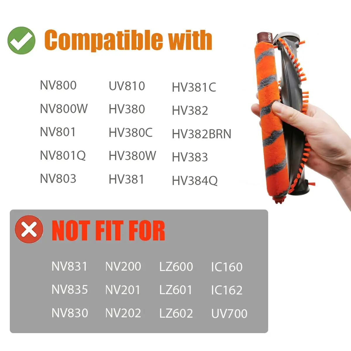 Für Shark DuoClean NV800 / NV800W / NV801 / NV801Q / NV803 / UV810 Hepa-Schaumfilter-Staubsauger teil mit weicher Borste