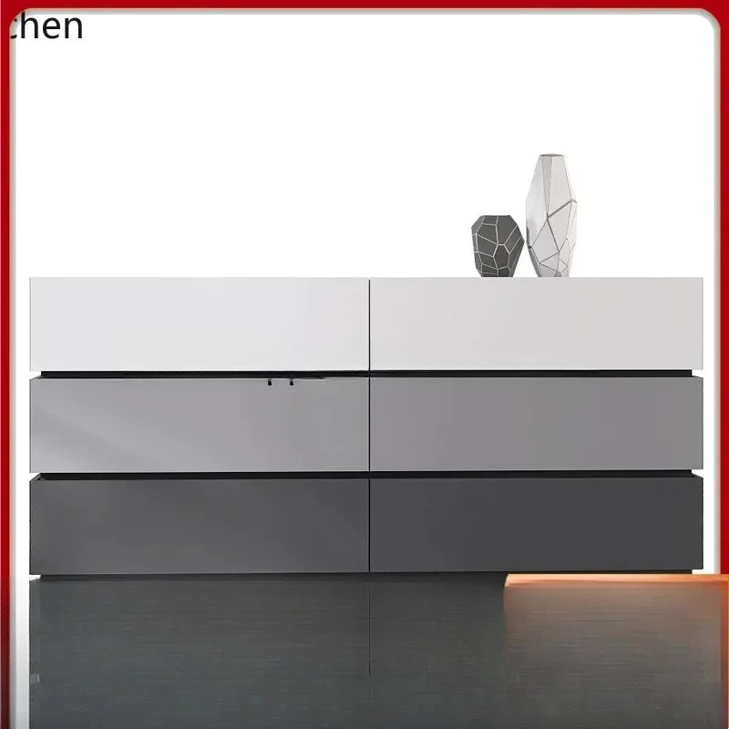

b6.25 Chest of Drawers Modern Simple Living Room Storage Drawer Cabinet Bedroom Bedside Large Capacity Six-Drawer Cabinet