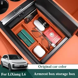 Armrest Box Storage Box For Leading Ideal LiXiang L6 Silicone Car Decoration Products Central Control Storage Box Modification