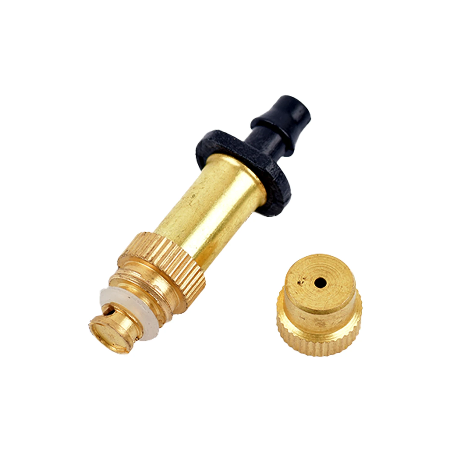 5-100Pcs Garden Watering Irrigation Cooling Atomization Sprinklers Adjustable Brass Mist Particles Fine Mist Connection 4/7 Hose