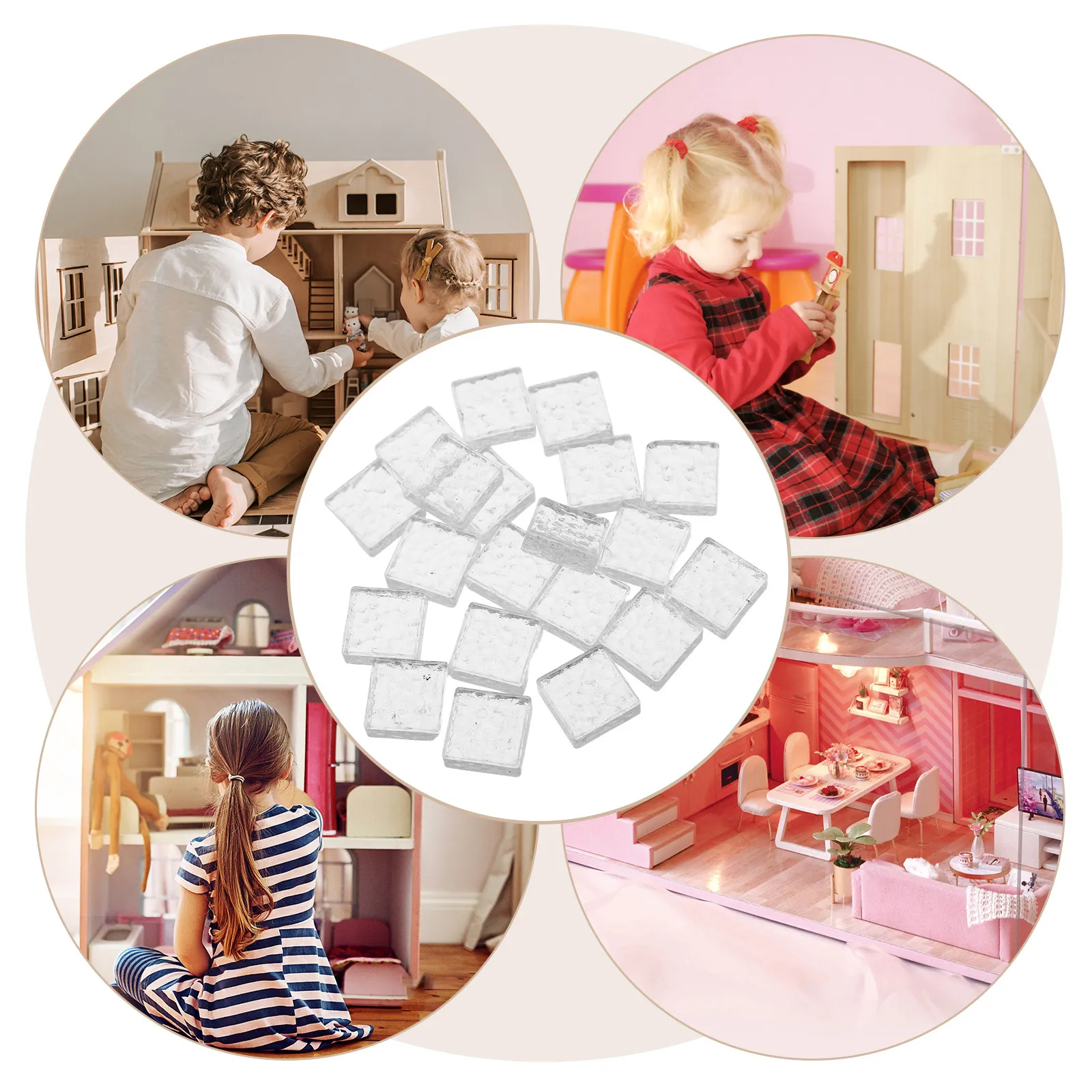 20 ชิ้น บล็อกแก้วคริสตัลขนาดเล - Interior Design Elements บทวิจารณ์และราคา