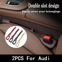 Car Seat Gap Leak Proof Strip Accessories 2Pcs for Audi Sline RS3 RS5 RS6 RS7 S3 S4 S5 S6 S7 A4L A3 A4 A5 A6 A7 TT Q2 Q5 B9 B5