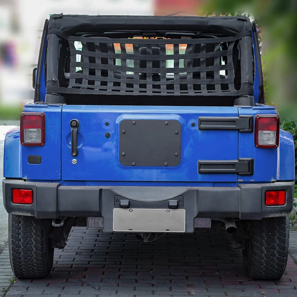 Car Spare Tire Carrier Delete Filler Plate Trim for Jeep JK Wrangler 07-18 Tailgate Exhaust Opening Air Outlet Vent Cover Panel