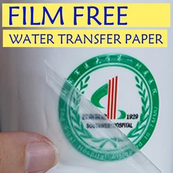 Calcomanía de tobogán de agua transparente láser ahuecado, película de papel, láser libre, calcomanía de transferencia, impresión de papel