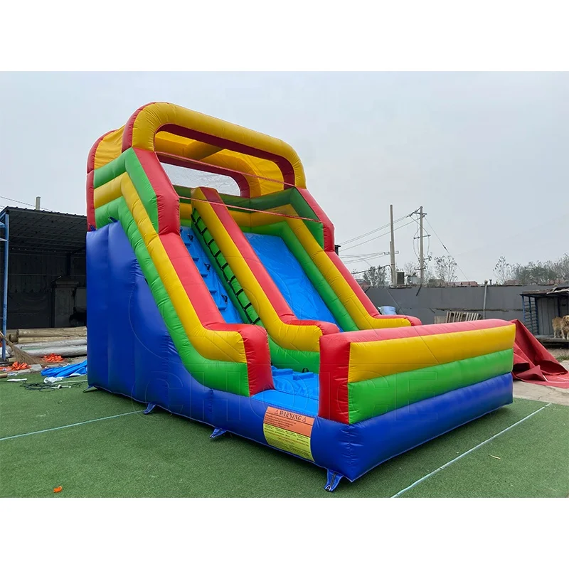 

High Quality Outdoor Colorful Commercial Single Dry Slide Inflatable Slide Kids Party Slide for Rental
