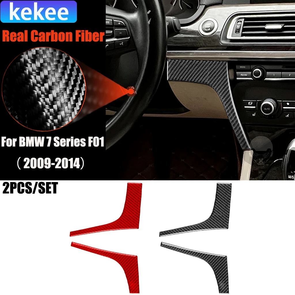 

Автомобильные аксессуары из углеродного волокна, внутренняя отделка центральной консоли, мягкая наклейка для BMW 7 серии F01 730li 740li 750li 2009-2014