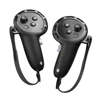 Silicone Controller Grips with Adjustable Hand Strap Non-Slip Handle Cover Grips Cover for Meta Quest 3S/Quest 3 VR Accessories