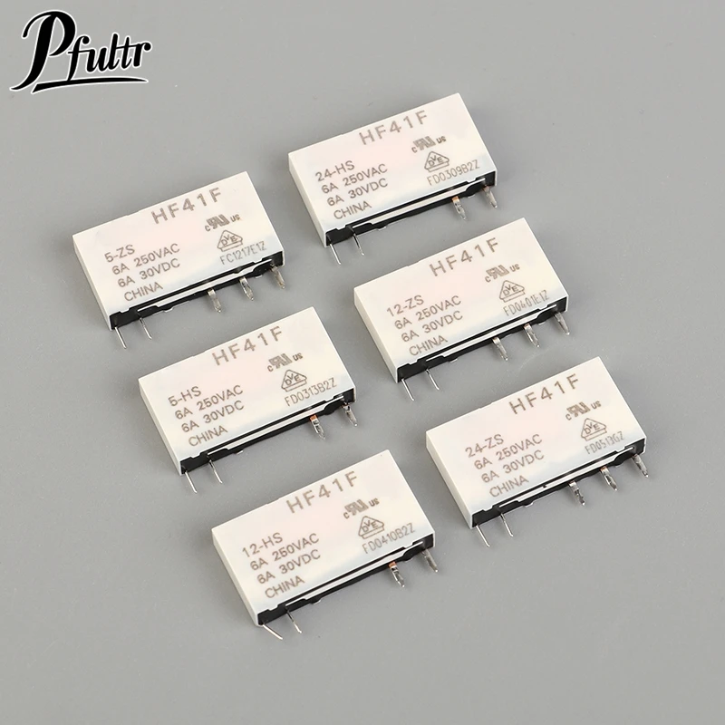 รีเลย์ไฟฟ้า Subminiature รีเลย์อุตสาหกรรม HF41F-24-HS HF41F-12-HS HF41F-12-ZS HF41F-24-ZS HF41F 41F