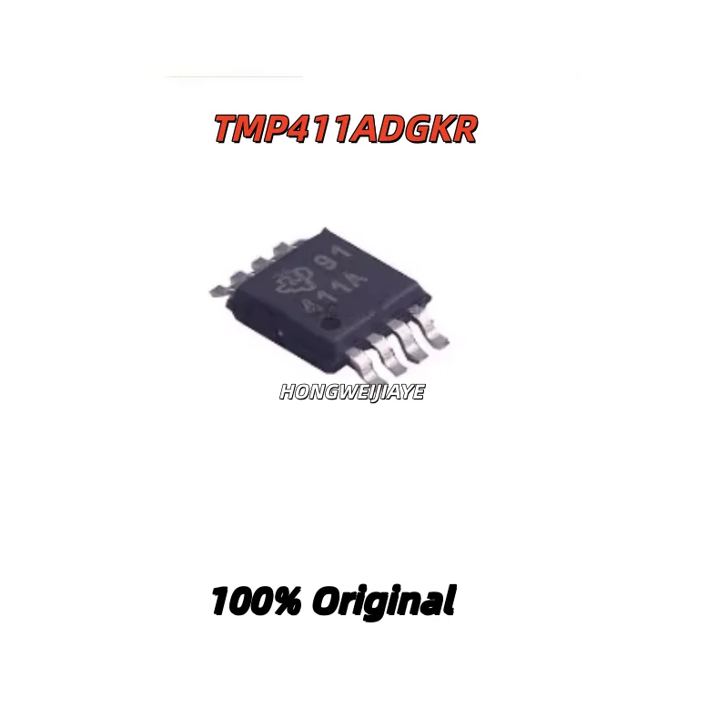 5PCS 100% New  TMP411ADGKR 411A TMP1075DGKR 1075 TMP275AIDGKR T275 VSSOP-8 Brand New Original Chips ic